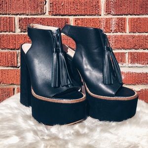 Shelly’s London Tassel Platform Shoes